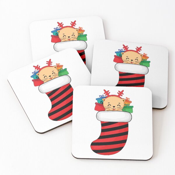 Item preview, Cat Christmas with gifts designed and sold by MisPuHoney.
