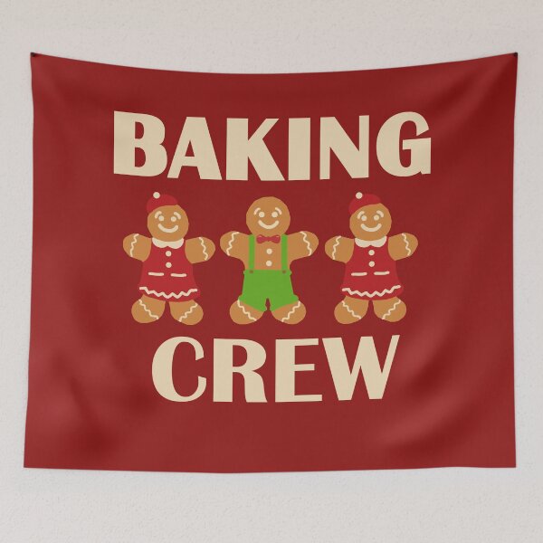Item preview, Baking crew X-MAS Gingerbread Santa Claus Red designed and sold by OroboroCustom.