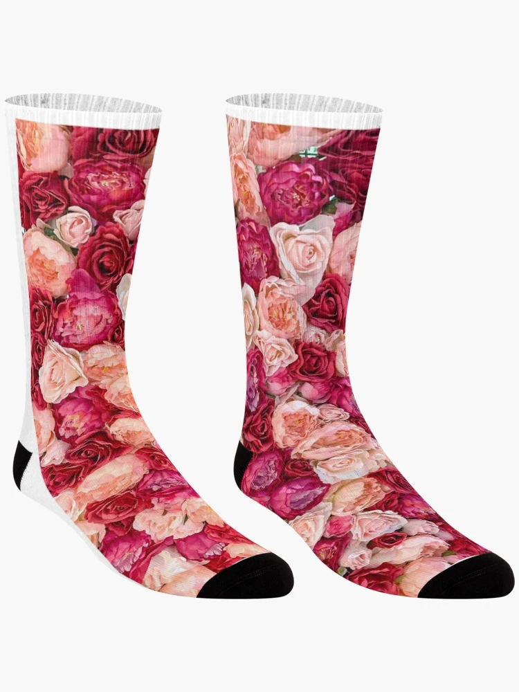 Thumbnail 3 of 5, Socks, Roses designed and sold by RizaMonera.