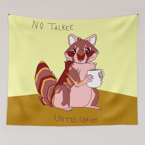 Item preview, No talkee until Coffee (2021) designed and sold by CatmintDragon.
