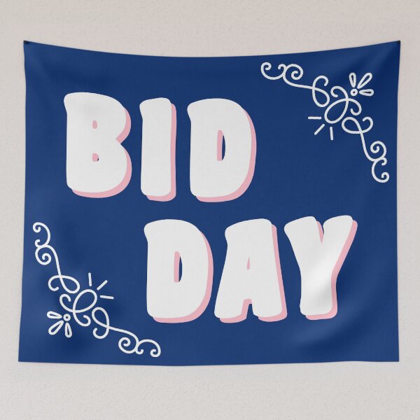 Item preview, Bid Day - blue and pink designed and sold by synthesizer.