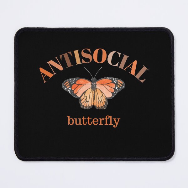 Item preview, Anti Social Butterfly , Social Butterfly Tee, Butterfly, Antisocial, Introvert, Graphic Tee, Gift, Butterflies designed and sold by artbyrosse.