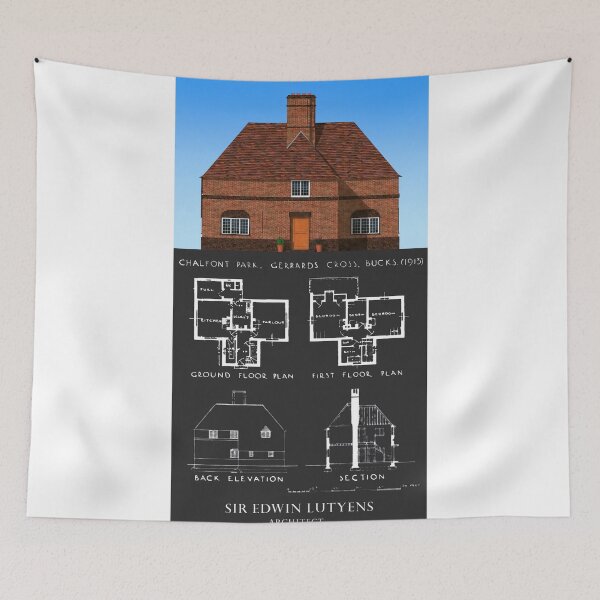 Item preview, House at Chalfont Park by Edwin Lutyens, 1913 designed and sold by MichaelEpp.