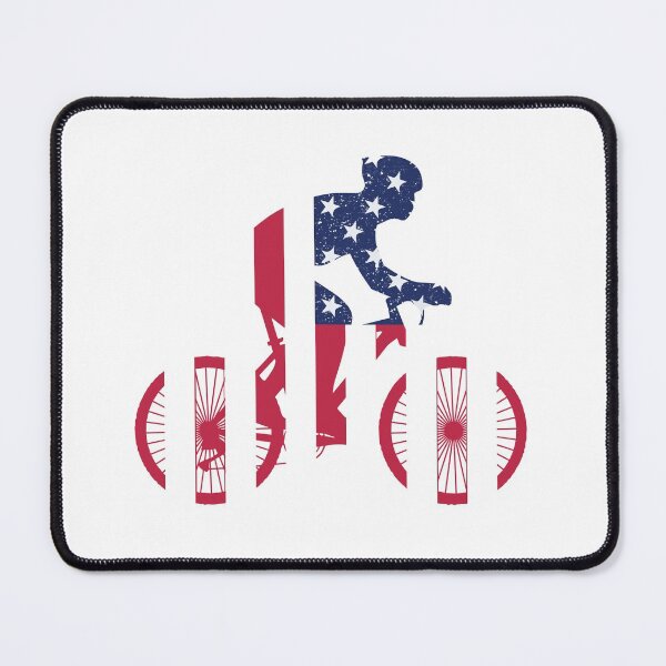 Item preview, USA Stars And Stripes Patriotic Bicyclist Biker Design designed and sold by SpotWarehouse.
