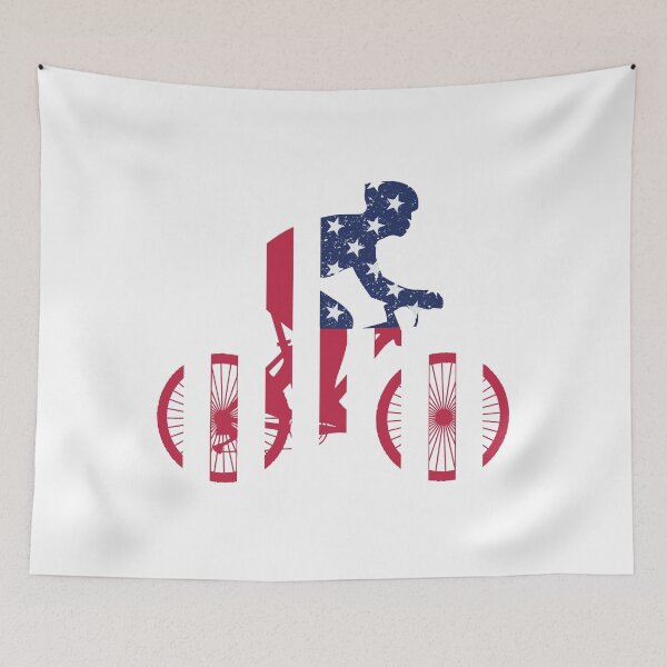 Item preview, USA Stars And Stripes Patriotic Bicyclist Biker Design designed and sold by SpotWarehouse.