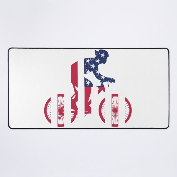 Item preview, USA Stars And Stripes Patriotic Bicyclist Biker Design designed and sold by SpotWarehouse.