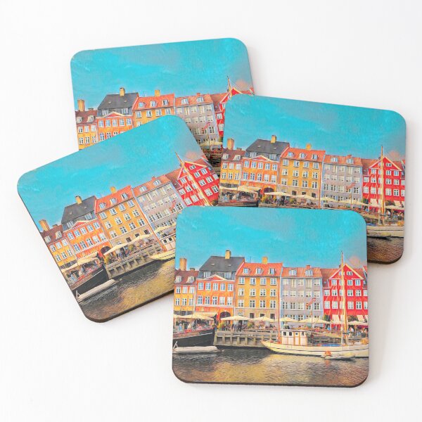 Item preview, Streets of Copenhagen designed and sold by Sofia-Draws.