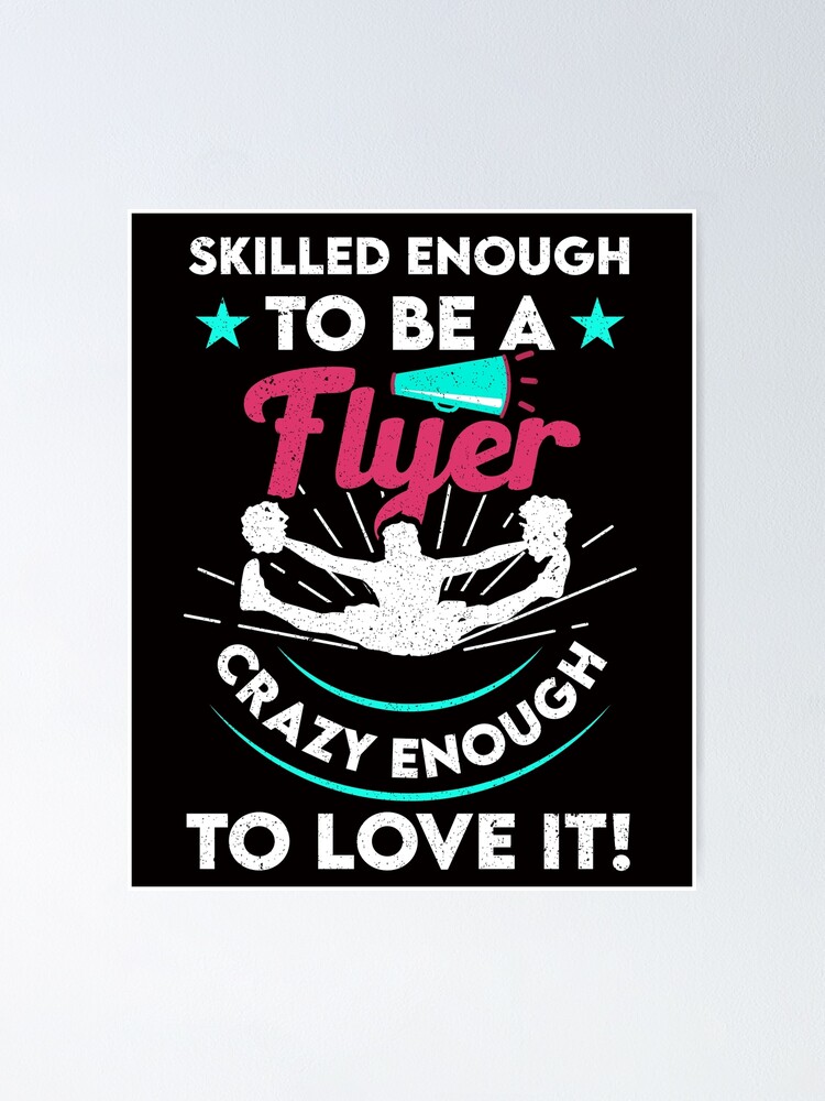 "Lustige Cheerleader Cheerleading Squad Coach Team Flyer" Poster von