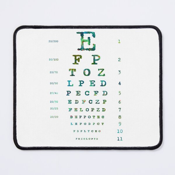 Item preview, Old Typewriter Eye Chart Diagram Optotype Visual Acuity designed and sold by EvasDreams.