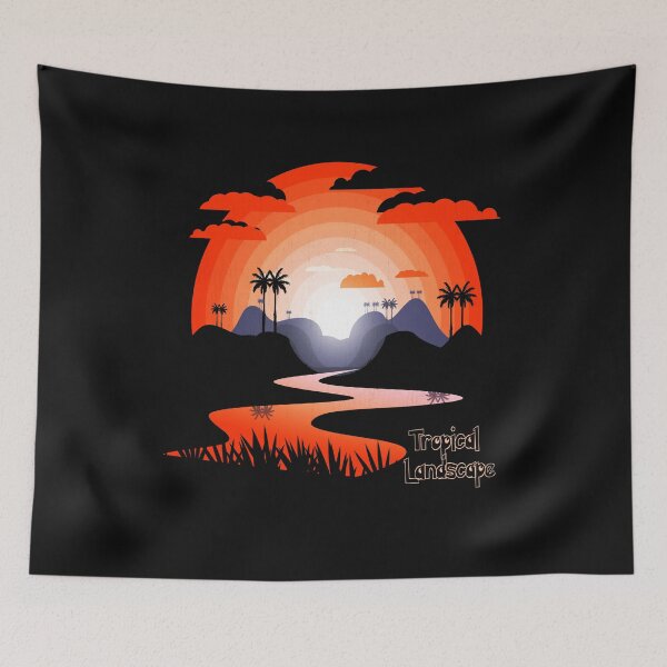 Item preview, tropical landscape designed and sold by ZionFashion.