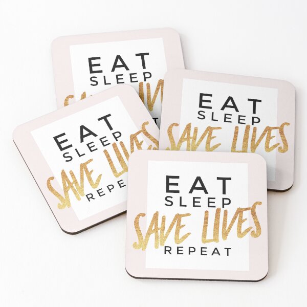 Item preview, East Sleep Save Lives Repeat - Gold designed and sold by giftex.