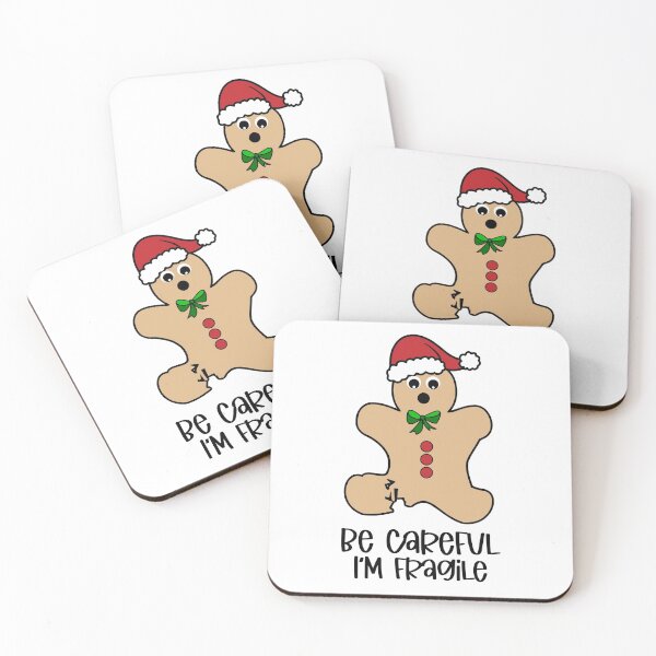 Item preview, Be Careful, I'm Fragile - Broken Gingerbread Man Funny Christmas designed and sold by purplevamp.