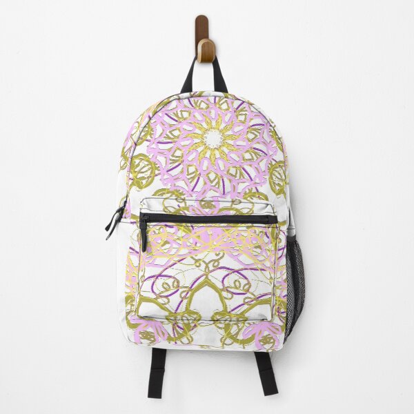 Item preview, ֎ STARFISH ֍ Scribbles ~*Chartreuse Sucker Punch*~ Retro Ocean Sea Marine Fish Creature ~ Mandala Medallion Kaleidoscope Sacred Geometry~yellow pink mustard tones designed and sold by Spinning Plates 360.