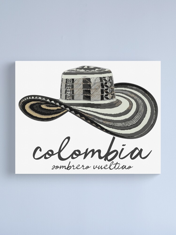 COLOMBIA HAT VUELTIAO VALLENATO Canvas Print by OneDailyDesign