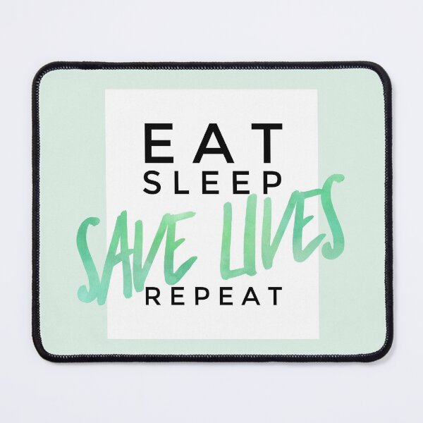 Item preview, East Sleep Save Lives Repeat - Green designed and sold by giftex.