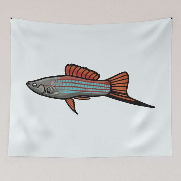 Item preview, Green swordtail, best fishkeeper gift, aquarium gift - aquadesk designed and sold by Aquadesk.