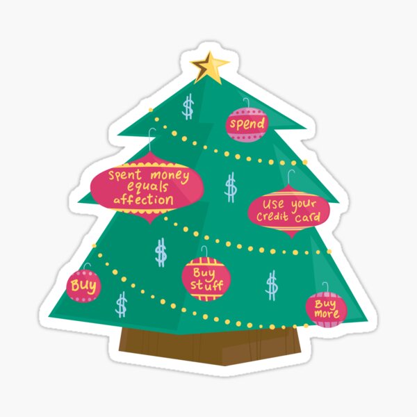 Capital Christmas tree Sticker