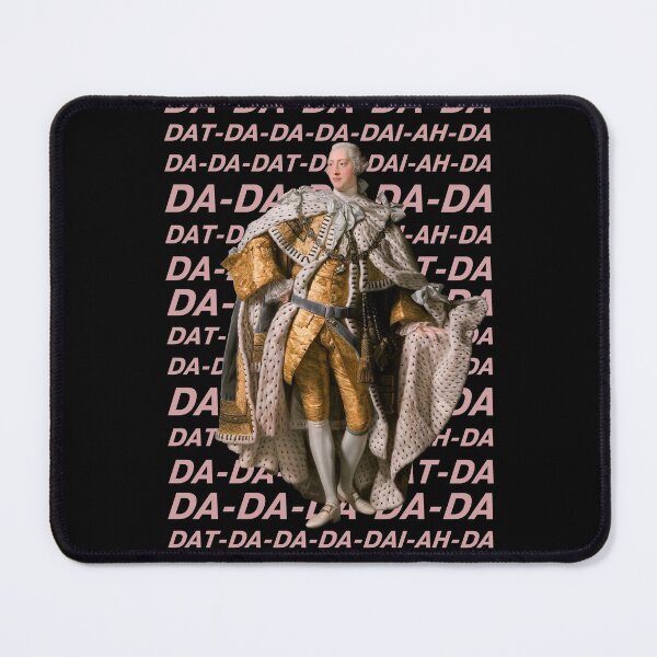 Item preview, Hamilton: King George III DA DA DA DA DA (pink text) designed and sold by Ofeefee.