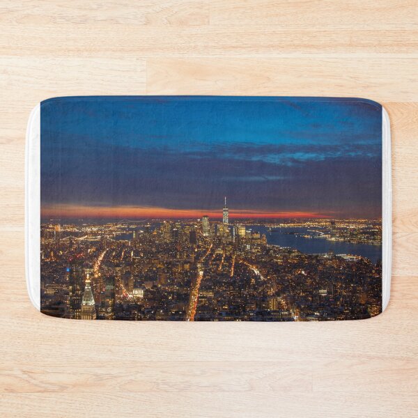 Item preview, New York city skyline at night SKY state EMPIRE BUILDING  designed and sold by Giovanni's  Brown Quotes.
