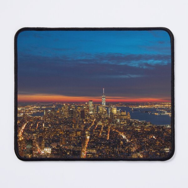 Item preview, New York city skyline at night SKY state EMPIRE BUILDING  designed and sold by Giovanni's  Brown Quotes.