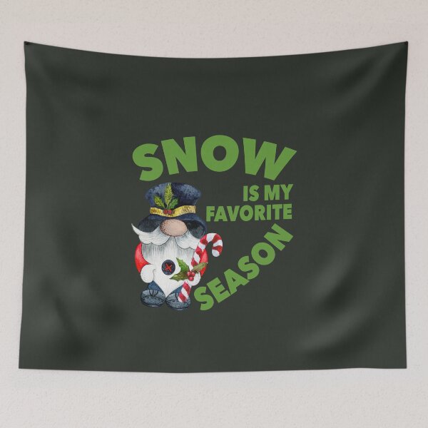 Item preview, Snow is my favorite season - Cute winter gnome designed and sold by NadyaCC.