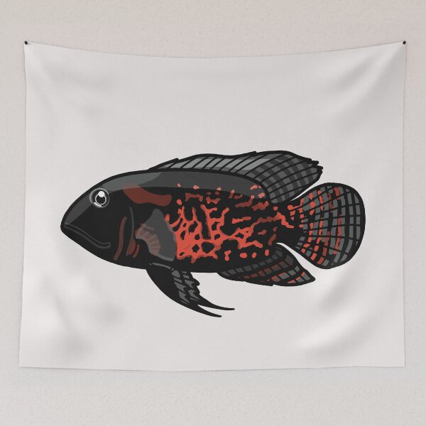 Item preview, Tiger Oscar, best fishkeeper gift, aquarium gift - aquadesk designed and sold by Aquadesk.