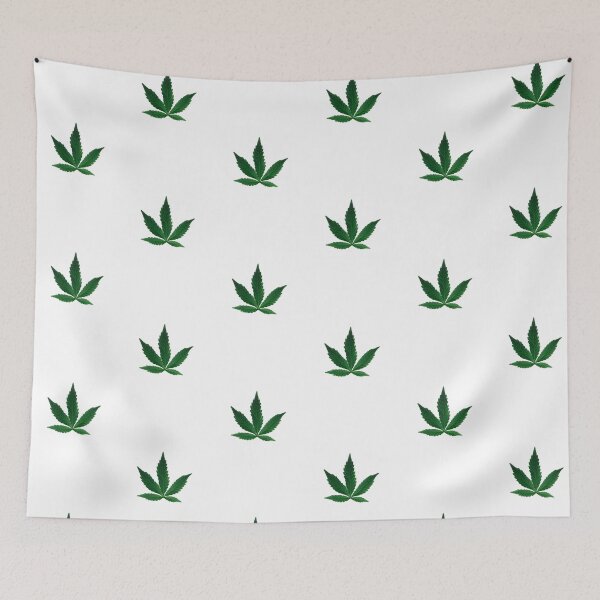 Item preview, Minimalist Cannabis Leaf – Simple Green Botanical Design designed and sold by Highlandkings.