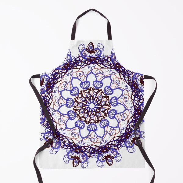 Item preview, ֎ STARFISH ֍ Scribbles ~*Grape Sucker Punch*~ Retro Ocean Sea Marine Fish Creature ~ Mandala Medallion Kaleidoscope Sacred Geometry ~ purple blue violet maroon brown tones designed and sold by Spinning Plates 360.