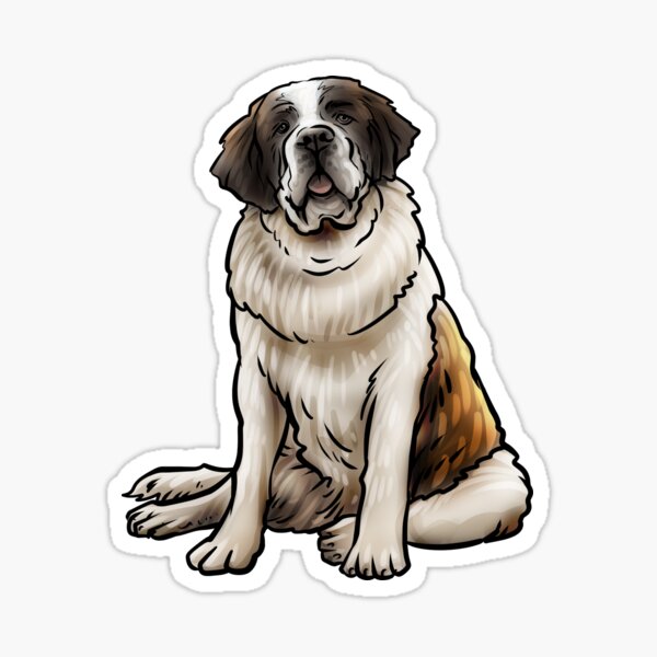 St Bernard Dog Saint Bernard Sticker