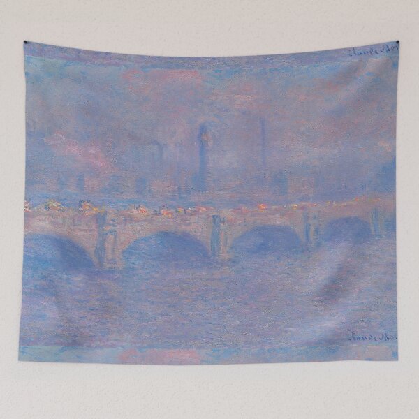 Item preview, Impressionist Painting Waterloo Bridge, Sunlight Effect (1903) by Claude Monet designed and sold by Designedbysm.