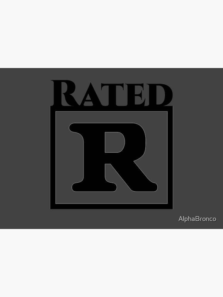 Rated R Sticker for Sale by TeeArcade84