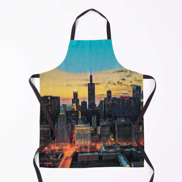Artikelvorschau, Skyline von Chicago entworfen und verkauft von Sofia-Draws.