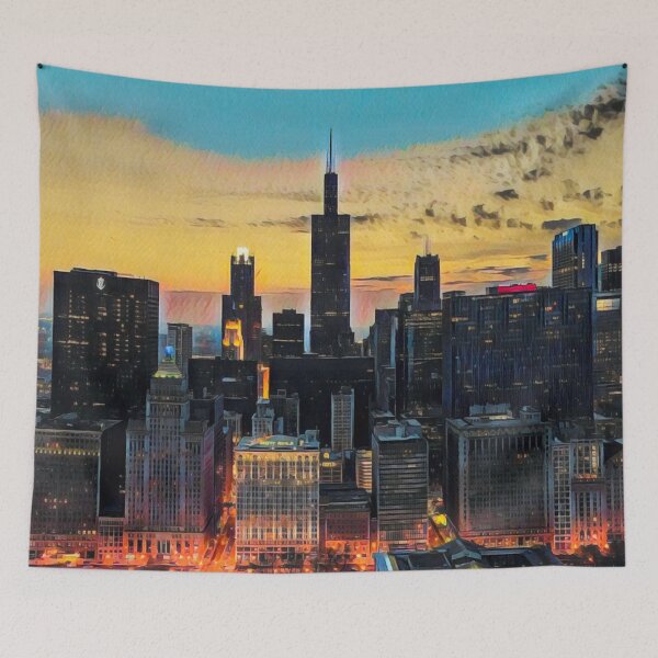 Item preview, Chicago Skyline designed and sold by Sofia-Draws.