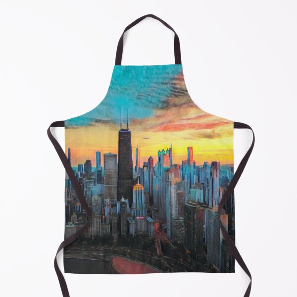 Artikelvorschau, Skyline von Chicago entworfen und verkauft von Sofia-Draws.