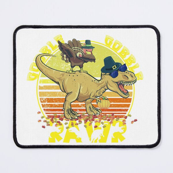 Item preview, Funny Retro Sunset Thanksgiving Turkey Dinosaur - Gobble rawr designed and sold by laiwole.