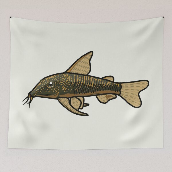 Item preview, Banded corydoras, best fishkeeper gift, aquarium gift - aquadesk designed and sold by Aquadesk.