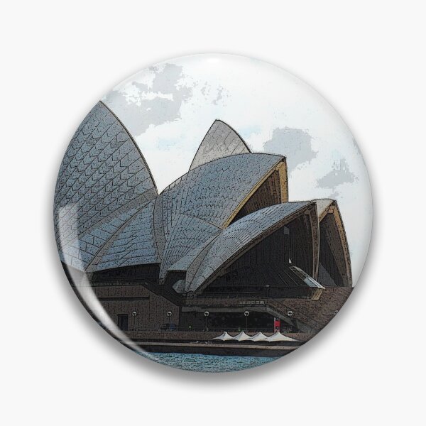 Item preview, Sydney Opera House Comic-Style designed and sold by SkatingGirl.