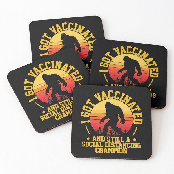 Item preview, Funny Social Distancing Vaccination Bigfoot Sasquatch Quote designed and sold by thecooltable.