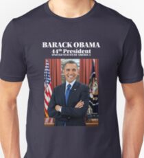 President Barack Obama Official Portrait Slim Fit T-Shirt