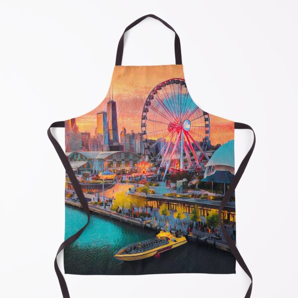 Artikelvorschau, Skyline von Chicago entworfen und verkauft von Sofia-Draws.