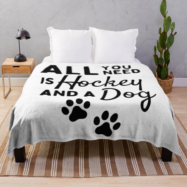 Item preview, All you need is hockey and a dog designed and sold by TheGreenGoat.