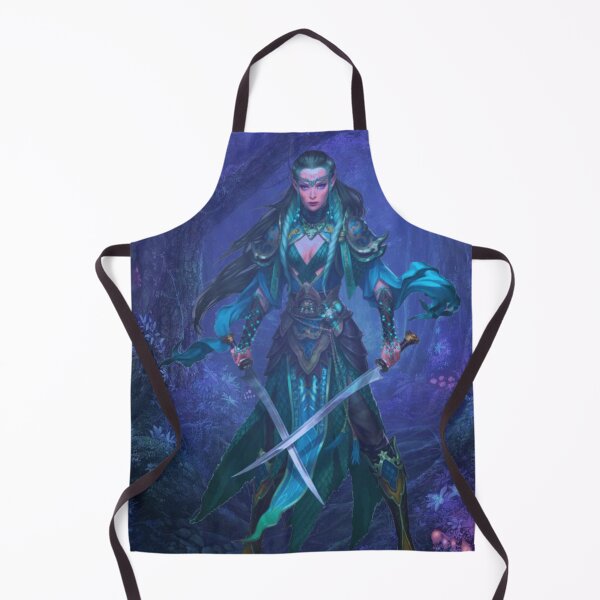 Item preview, Elf warrior at night in the fantasy forest designed and sold by brendanre.