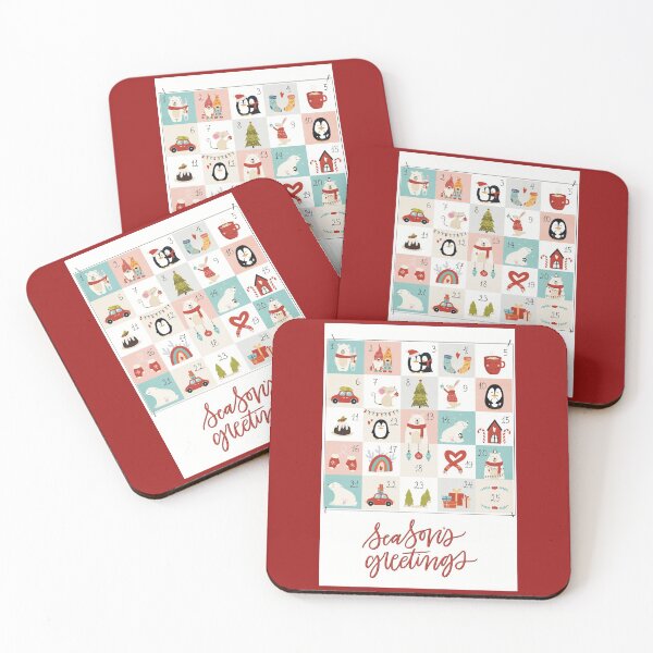 Item preview, Christmas greeting with the calendar of the 25 days to Christmas in December  designed and sold by marina63.