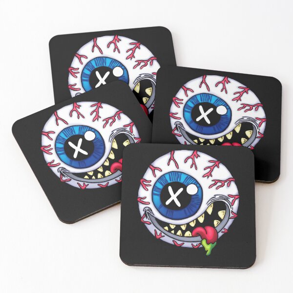 Item preview, Graffitti Skateboard Style Monster Eyeball With Teeth designed and sold by strawberryrawrr.