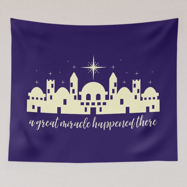 Item preview, A Great Miracle Happened There designed and sold by Rebekah Getz.