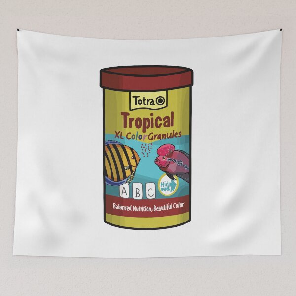 Artikelvorschau, Tetra tropischer Fischfutteraufkleber, bestes Fischhaltergeschenk, Aquariumgeschenk - aquadesk entworfen und verkauft von Aquadesk.