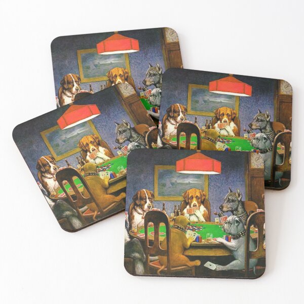 Item preview, Dogs Playing Poker designed and sold by Adbor-Tb.