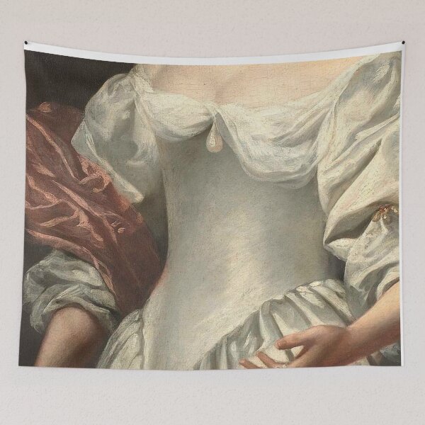 Item preview, Woman with Pearls Renaissance Painting  designed and sold by Bellathewilde.