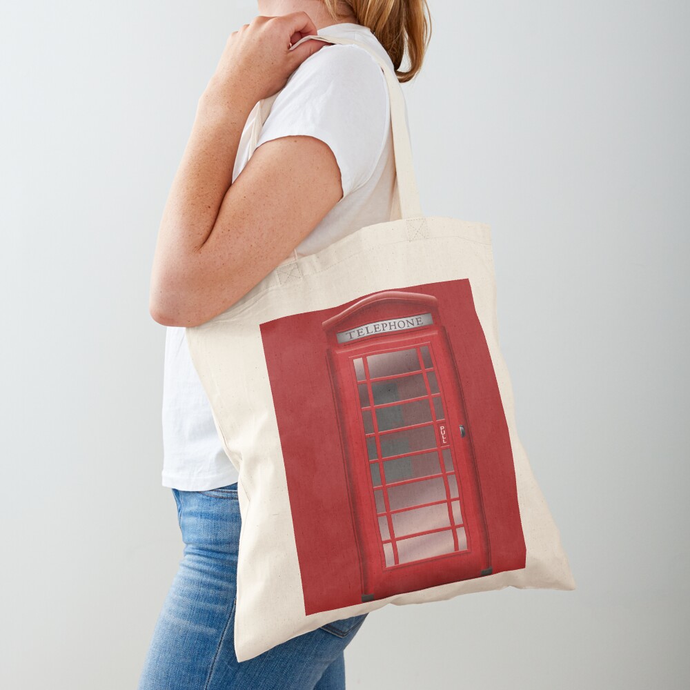 London Red Phone Booth Box  Tote Bag for Sale by CroDesign