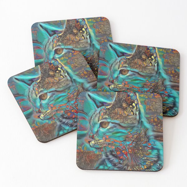 Item preview, Merk, cat, gato, chat, kitty, Léa Roche paintings designed and sold by L. ROCHE.